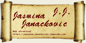 Jasmina Janaćković vizit kartica